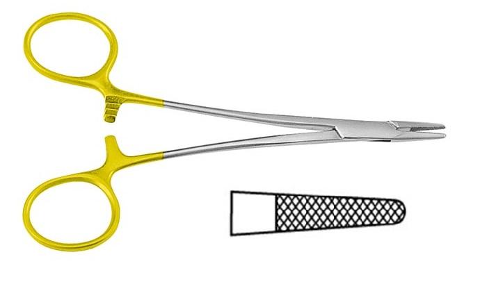 TC DERF Голкотримач; прямий; із зубчиками; 12,0см. Tontarra Medizintechnik GmbH